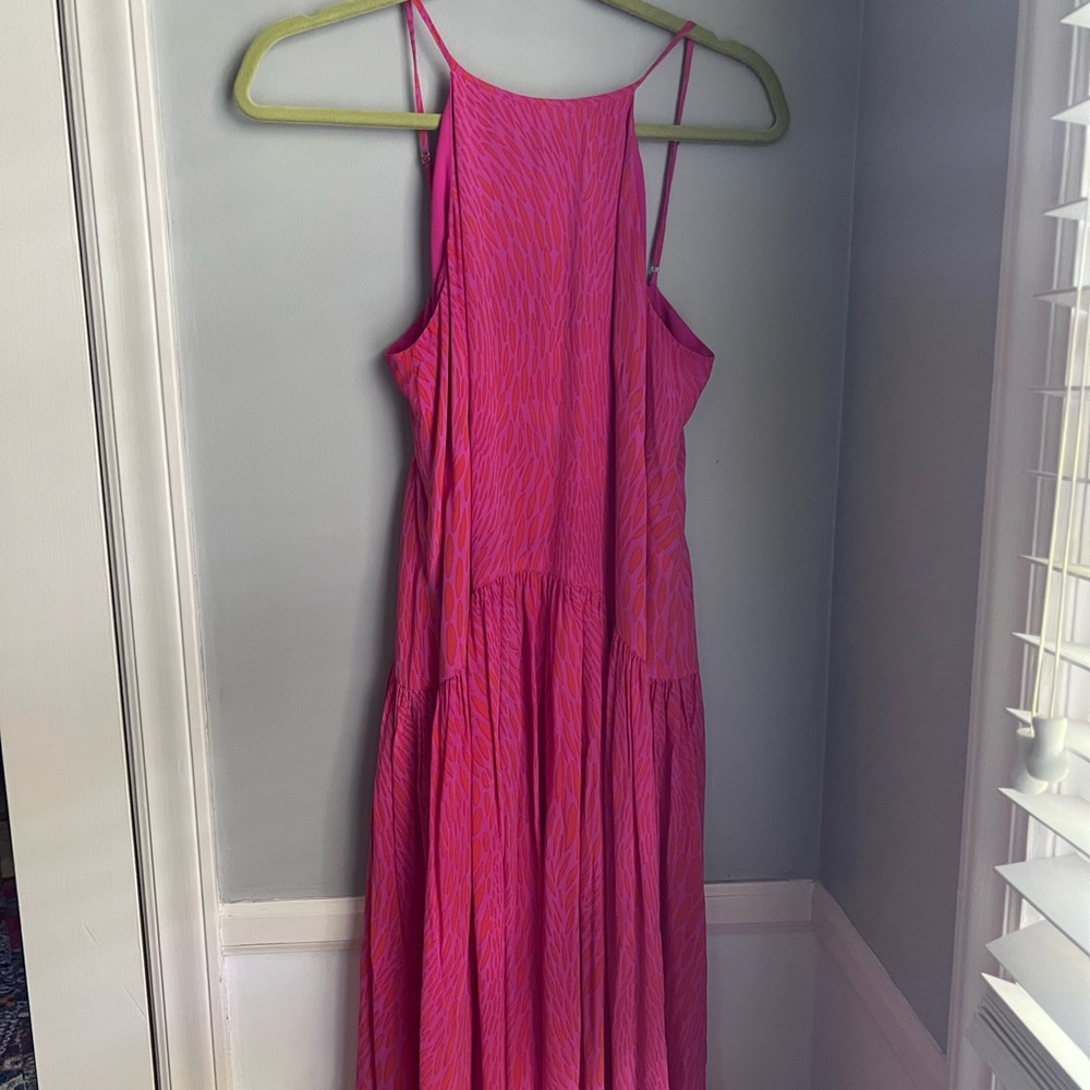 Silk midi dress